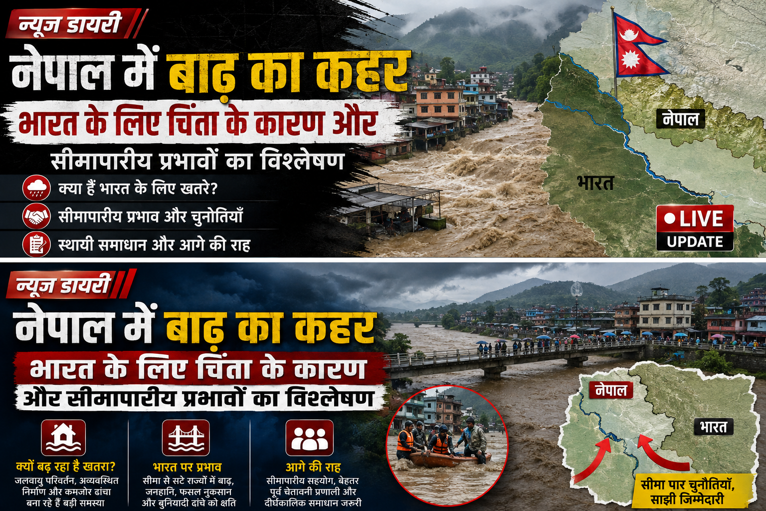 नेपाल में बाढ़: क्या भारत के लिए वजहें हैं चिंता की? रिपोर्टों का सार