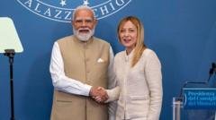 इटली की प्रधानमंत्री जॉर्जिया मेलोनी ने रचा इतिहास, पीएम मोदी ने दी बधाई